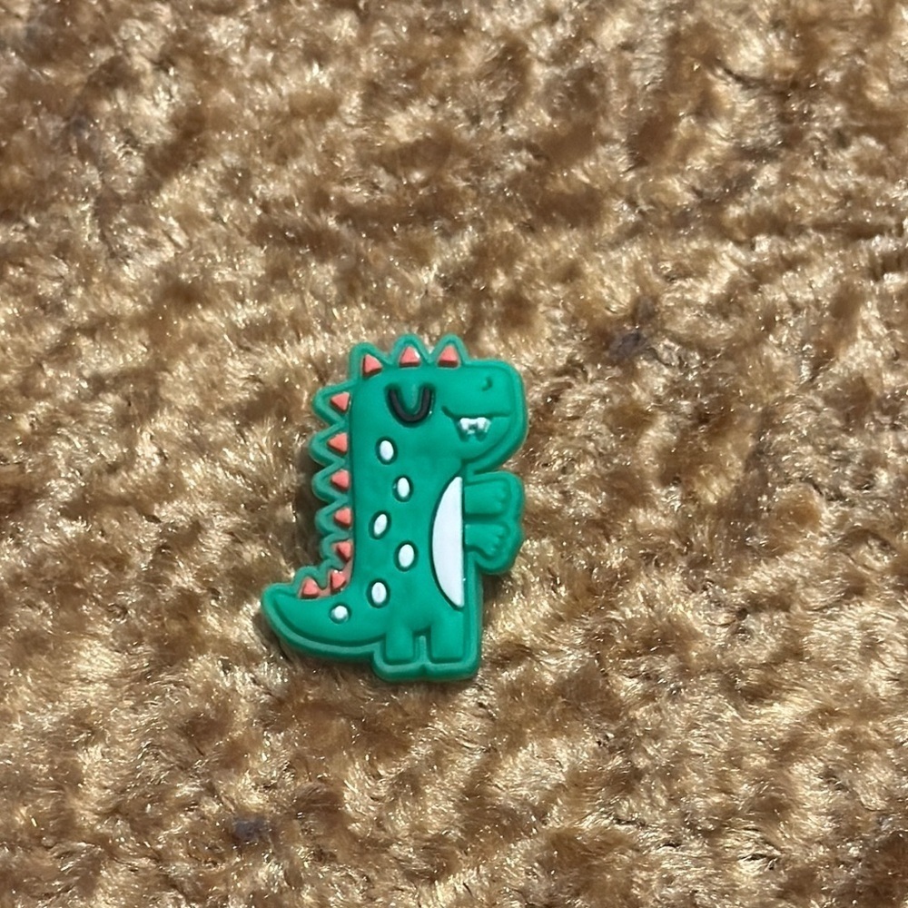 Kids Green Dinosaur Jibbitz Shoe Charm  Accessory For Crocs & Shoes New 5/$15